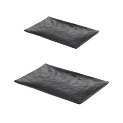 Vassoio melamina rettangolare finta ardesia | Rausa srl