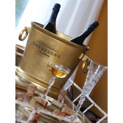 Secchiello portabottiglie ovale vintage   in Secchielli per ghiaccio