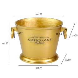 Secchiello portabottiglie ovale vintage   in Secchielli per ghiaccio