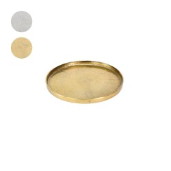 Vassoio tondo vintage in alluminio cm 25 | Rausa srl