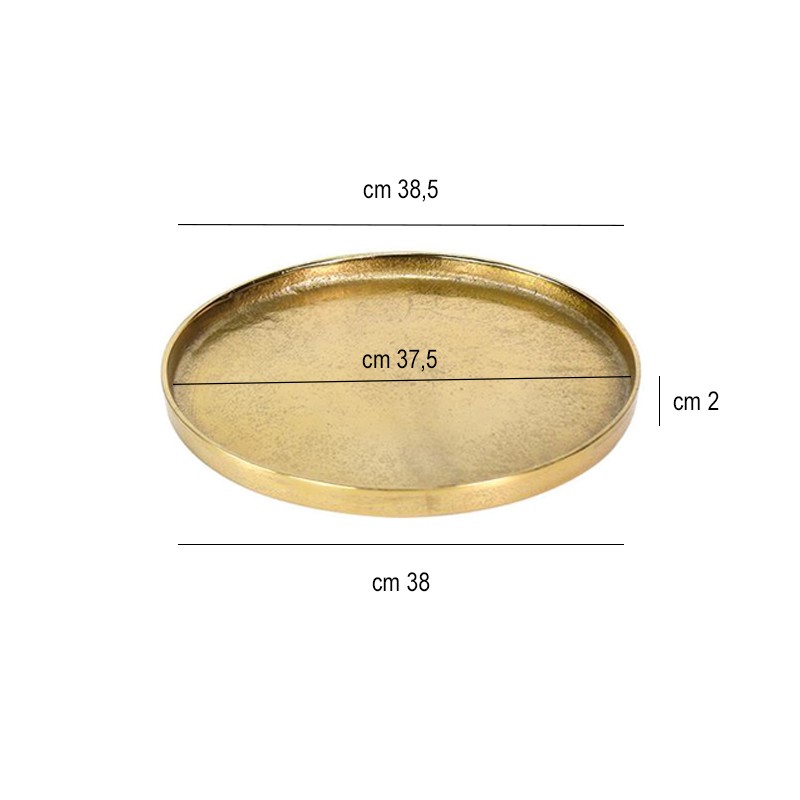 Vassoio tondo vintage cm 38,5   in Porcellane