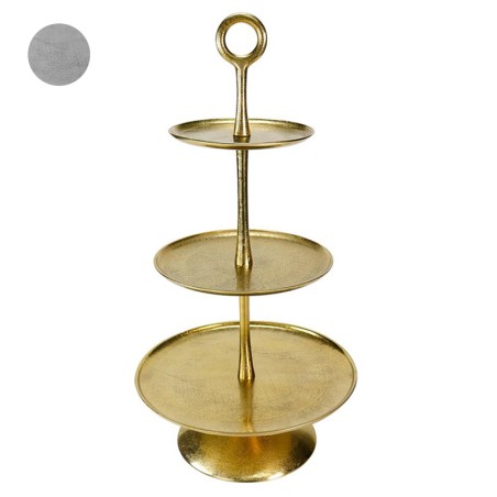 Alzata vintage 3 piani Gold e Silver | Alzate e vassoi | Rausa srl