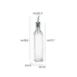 Bottiglia vetro per olio o aceto   in Macina sale e pepe e oliere