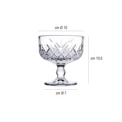 Coppa gelato vetro decorato timeless cl 27,5   in Coppe per gelato