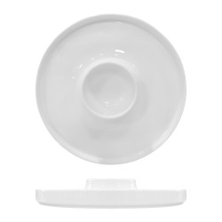 Piatto tasting universal bianco cm 24 | Piatti da ristorante | rausa srl