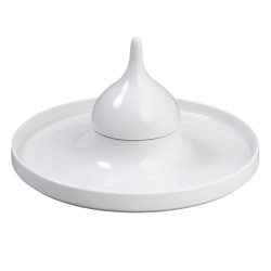 Piatto tasting universal bianco cm 24   in Linee