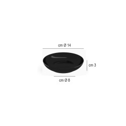 Ciotola Universal nero cm 14   in Ciotole in porcellana