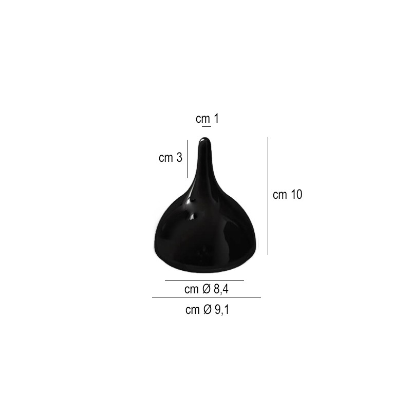Cloche universal nero cm 9   in Ciotole in porcellana