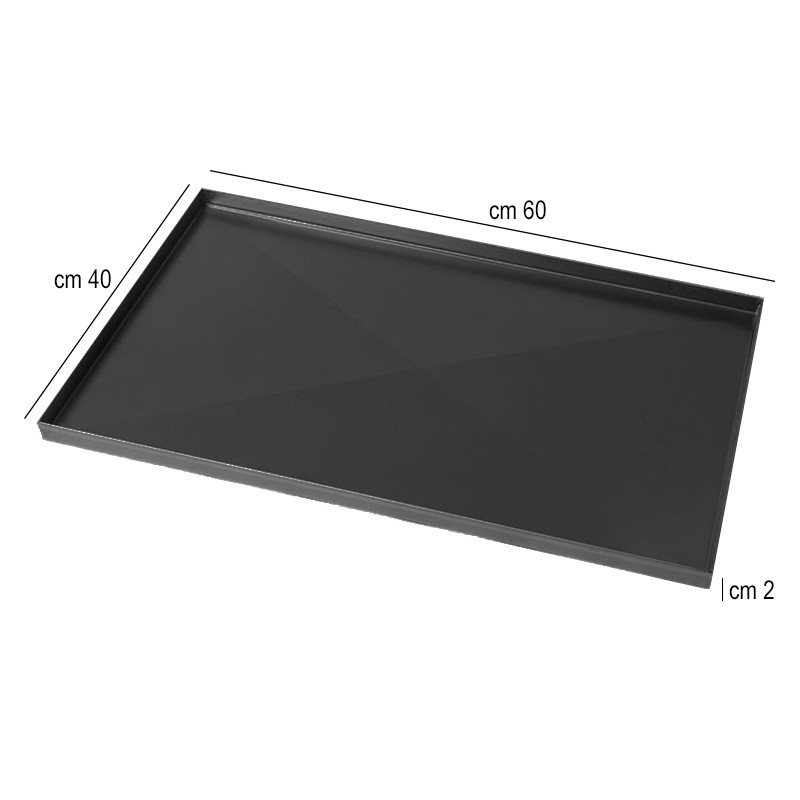 Teglia in ferro cm 60x40 rinforzata Pentole Agnelli  in Teglie rettangolari