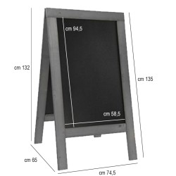 Lavagna da terra grigio Rustico grande Securit Lavagne  in Tavola