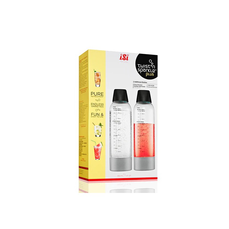 Bottiglie twist and sparkle Isi – Inspiring food  in Bar