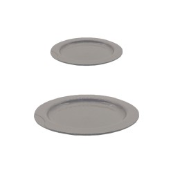 Piatto piano plastica rigido | Piatti plastica riutilizzabili | Rausa Srl