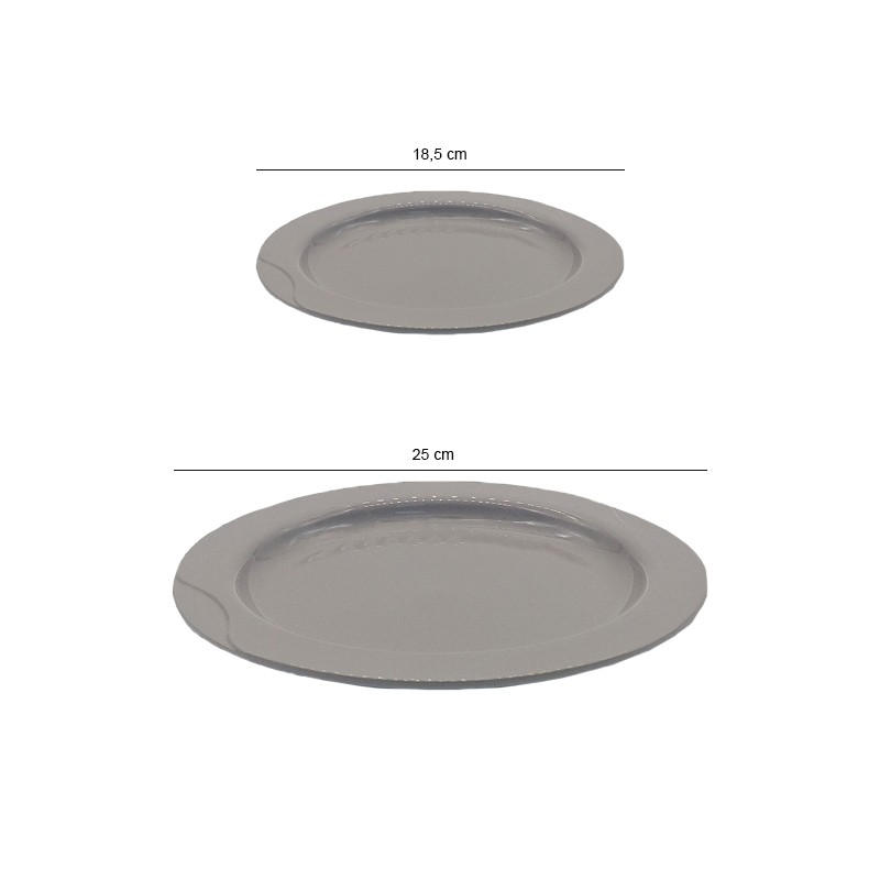 Piatto piano plastica rigido   in Piatti plastica rigida riutilizzabili