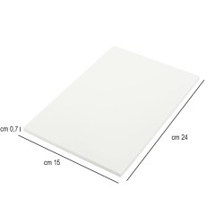 Tagliere bar polietilene bianco cm. 24x15   in Cucina