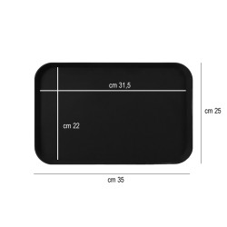 Vassoio bar antiscivolo rettangolare   in Tavola