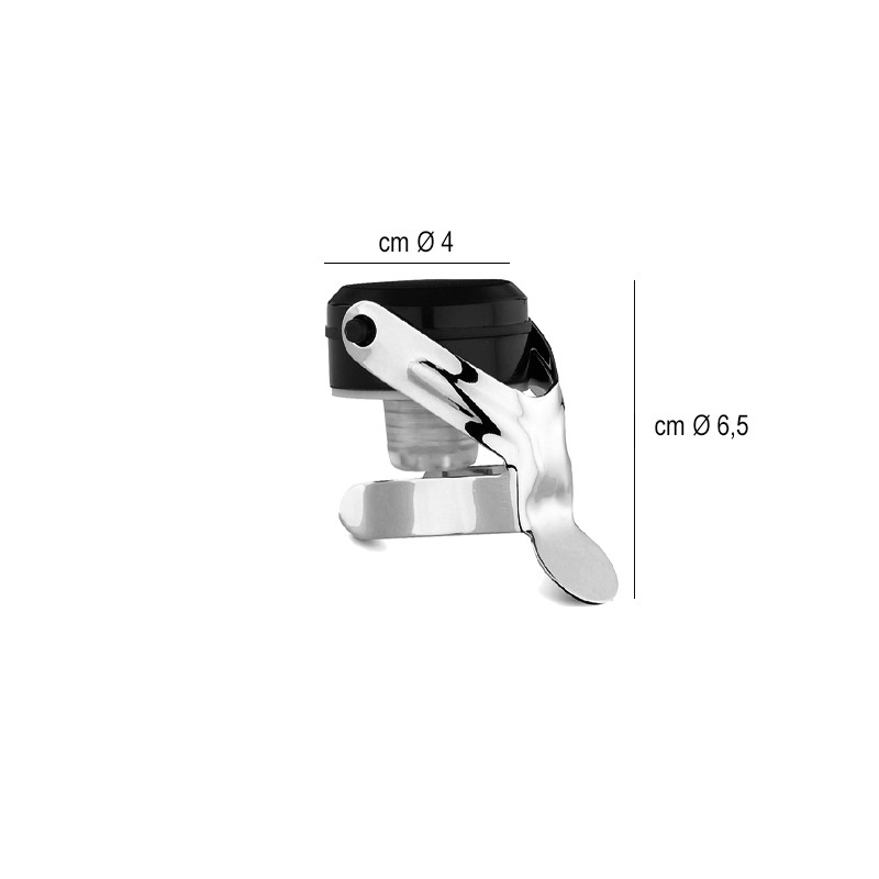 Tappo universale prosecco nero Brevetti Waf  in Bar