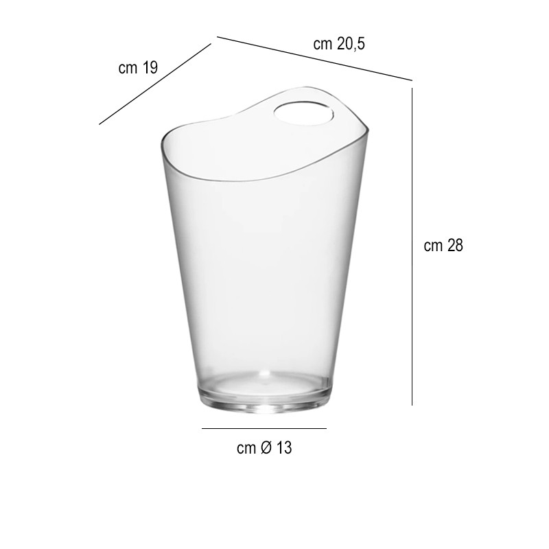 Porta bottiglia satinato Brevetti Waf  in Secchielli per ghiaccio