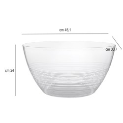 Porta bottiglie Game Oval trasparente Brevetti Waf  in Secchielli per ghiaccio