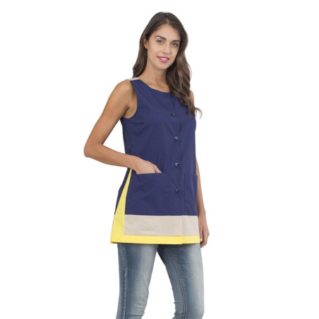 Casacca smanicata Darcy blu | Camici da lavoro | Rausa srl