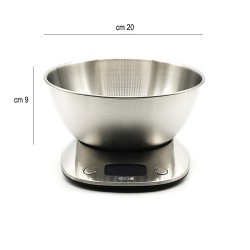 Bilancia elettronica 5 kg con bacinella Kaufgut  in Cucina