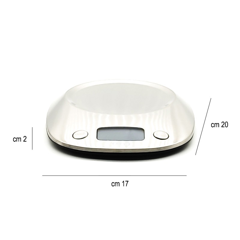 Bilancia elettronica 5 kg con bacinella Kaufgut  in Cucina