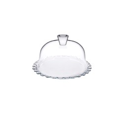 Piatto in vetro con cupola | Alzate e vassoi per buffet | Rausa srl