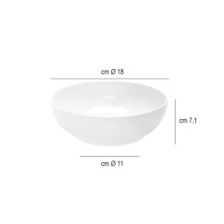 Insalatiera tonda in porcellana   in Porcellane