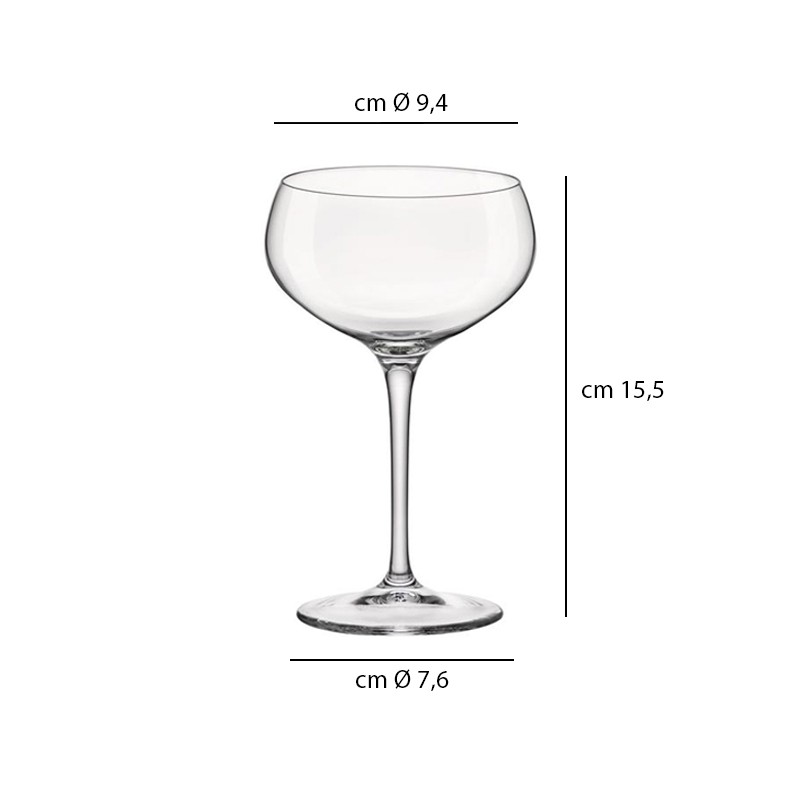 Calice vintage cocktail Novecento   in Coppe cocktail