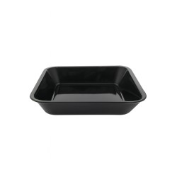 Vaschetta gastronomia svasata alta nera | Rausa srl
