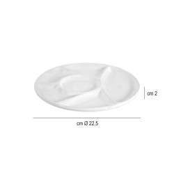 Piatto a scomparti Kaufgut  in Porcellane