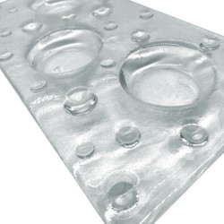 Antipastiera in vetro bubble   in Porcellane