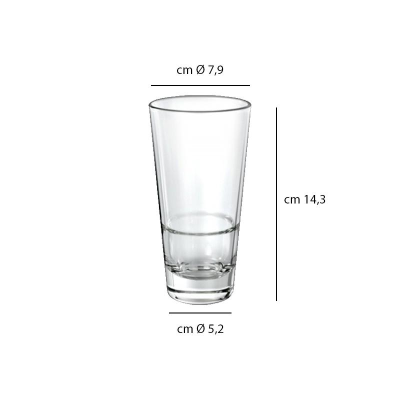 Bicchiere conic 355 Vetreria di Borgonovo  in Tumbler alti