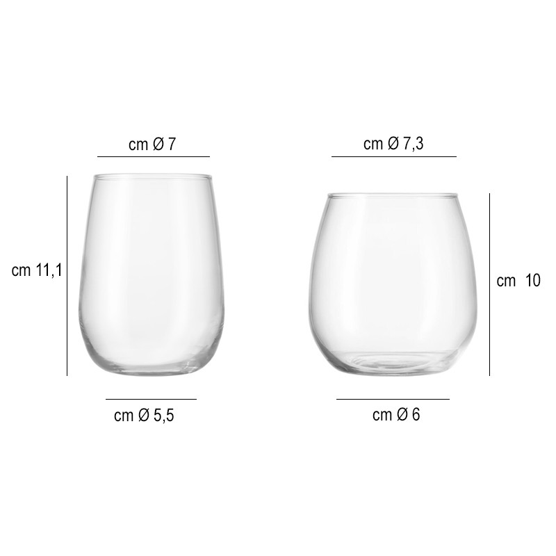 Bicchiere acqua ducale Vetreria di Borgonovo  in Bicchieri