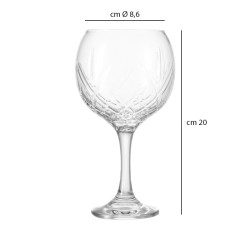 Calice gin tonic rococo Vetreria di Borgonovo  in Bicchieri