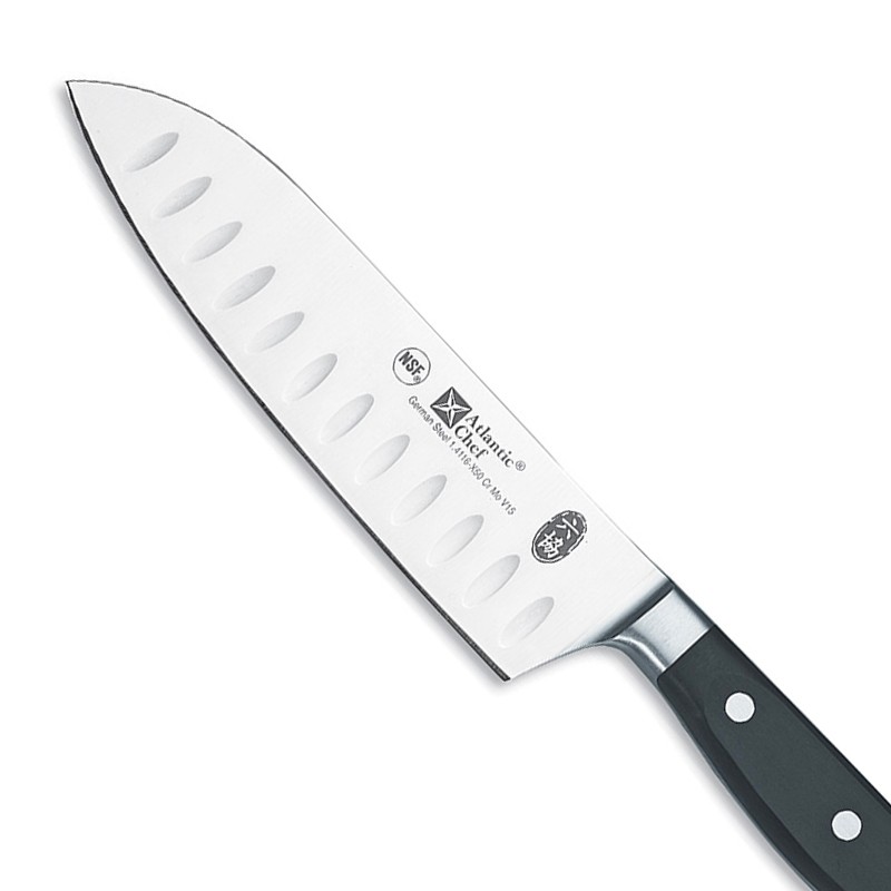 Coltello santoku olivato forgiato atlantic premium Piazza Effepi  in Coltelli da cucina professionali
