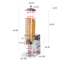 Distributore per cereali buffet Hendi  in Distributori di cereali