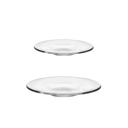 Piattino in vetro per tazza ischia | Tazze e teiere | Rausa srl