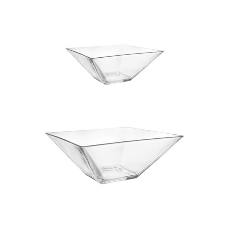 Ciotola vetro quadrata | Ciotole e ciotoline finger food | Rausa srl