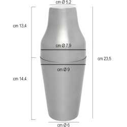 Shaker cocktail satinato Piazza Effepi  in Shaker cocktail