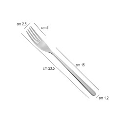 Forchetta tavola venice sabbiata Eme posate  in Linee