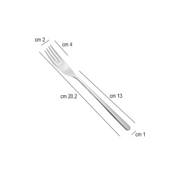 Forchetta frutta venice sabbiata Eme posate  in Linee