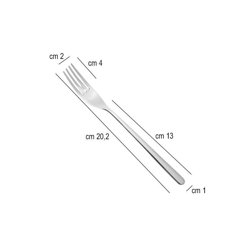 Forchetta frutta venice sabbiata Eme posate  in Linee