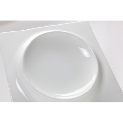 Piatto gourmet quadrato   in Porcellane