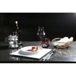 Piatto gourmet quadrato   in Porcellane