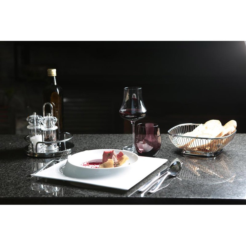 Piatto gourmet quadrato   in Porcellane