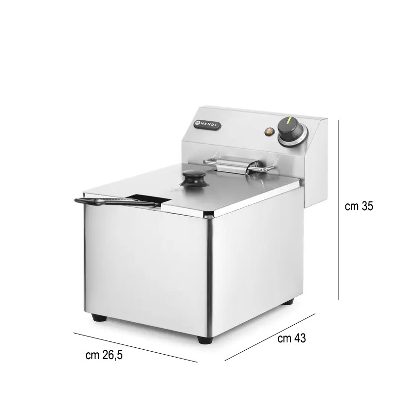 Friggitrice da banco elettrica 8 Litri Hendi  in Cucina