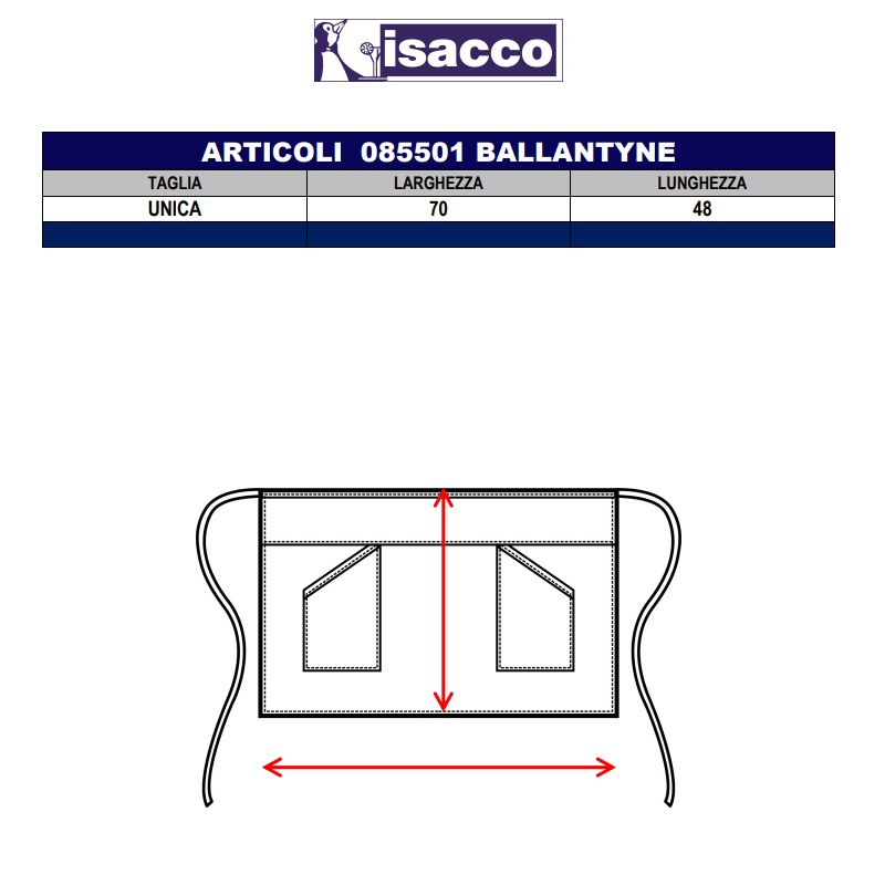 Grembiule vita smoke Isacco Isacco  in Abbigliamento