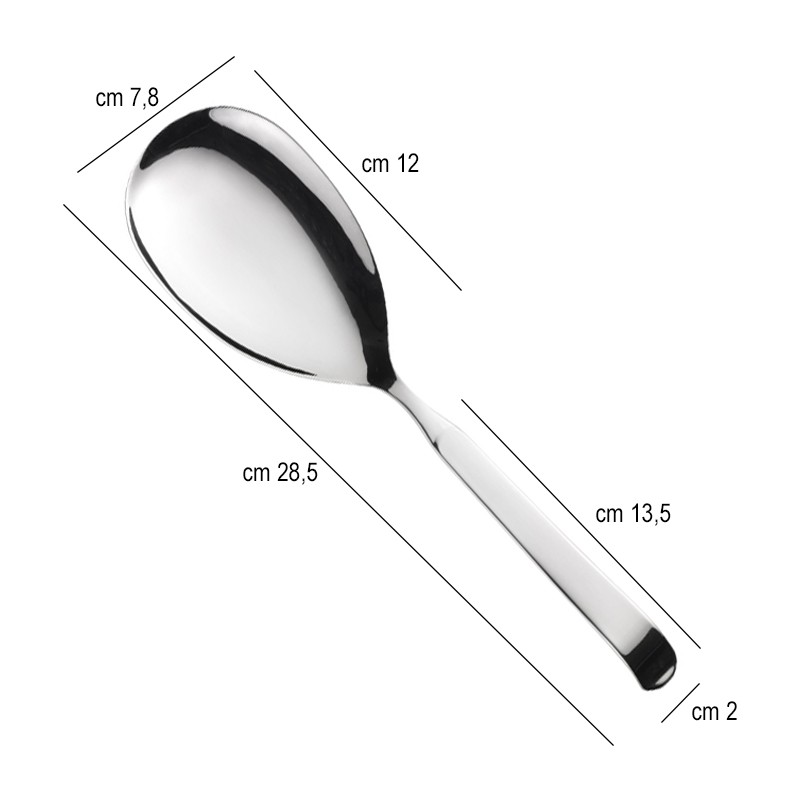 Cucchiaione risotto in acciaio Pintinox  in Posate