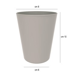 Bicchiere plastica rigida tortora Goldplast  in Bicchieri plastica rigida riutilizzabili