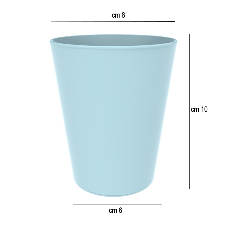 Bicchiere plastica rigida azzurro Goldplast  in Bicchieri plastica rigida riutilizzabili